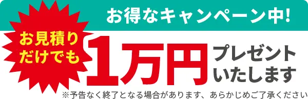 お得なキャンペーン中